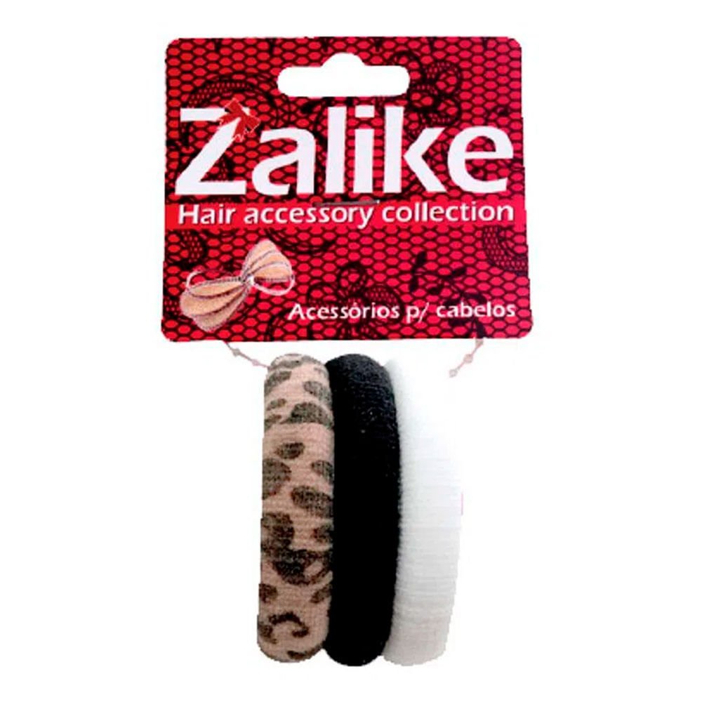 Kit Elástico s/Emenda Cores Sortidas Grande 3 Unid - ZALIKE