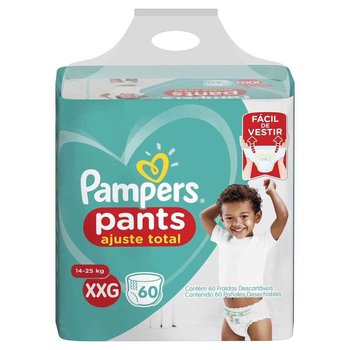 Fralda Pampers Pants Ajuste Total Xxg 60Un