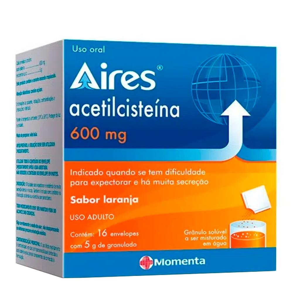 Aires Acetilcisteina 600mg Xarope 16 Saches - MOMENTA