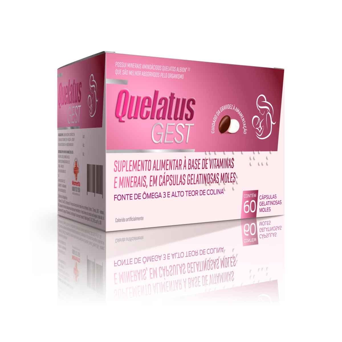 Quelatus Gest Momenta Farma Caixa Com 60 Cápsulas