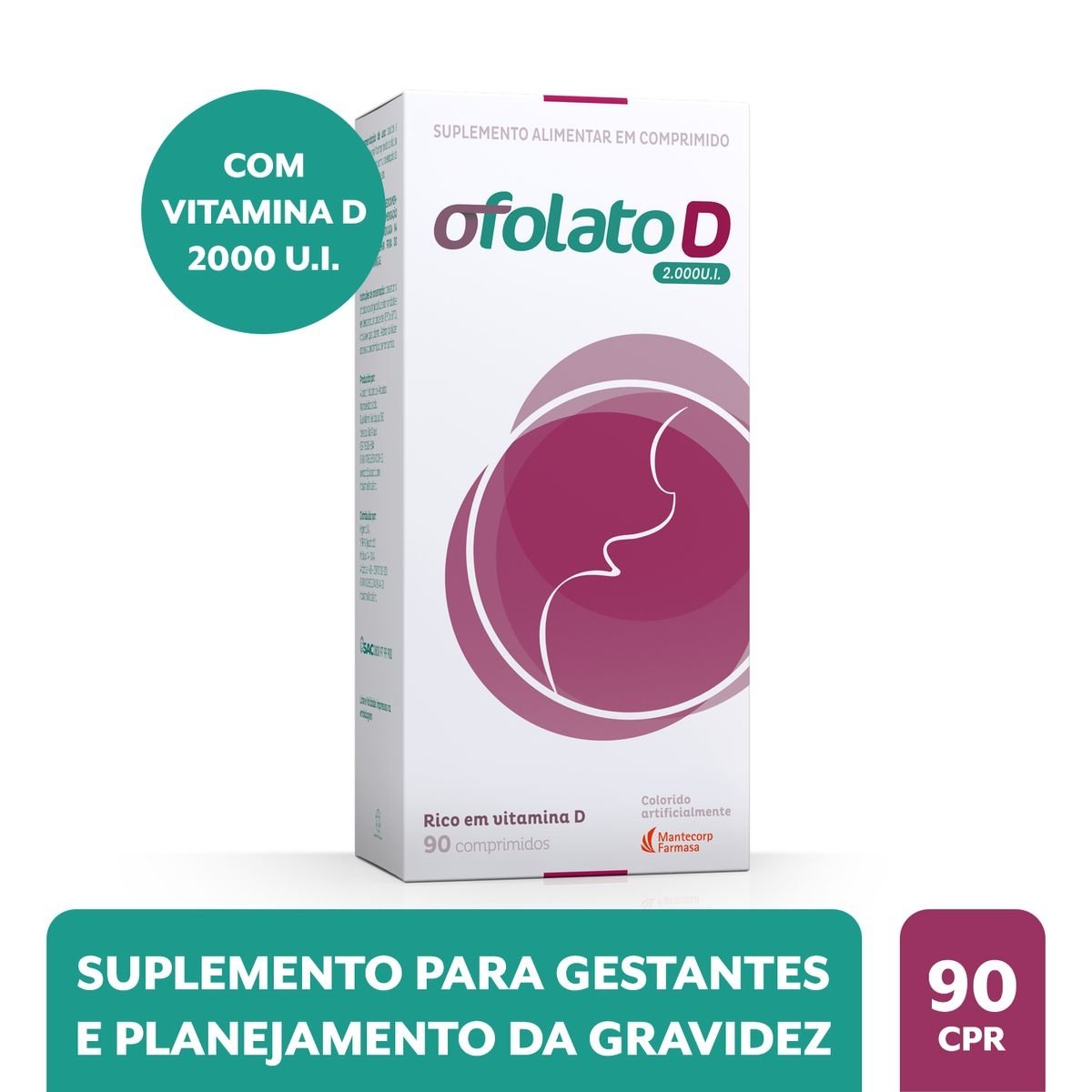 Ofolato D 2.000Ui Cosmed Caixa Com 90 Comprimidos