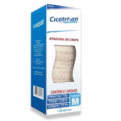 Atadura de Crepe 12cmx1,2m 1 Unidade - SANFARMA