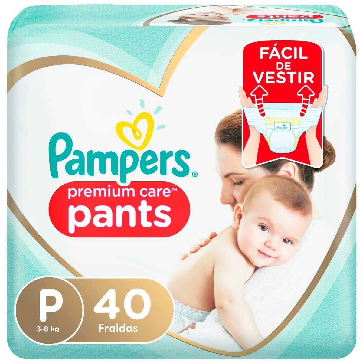 Fralda Pampers Pants Premium Care P 40Un