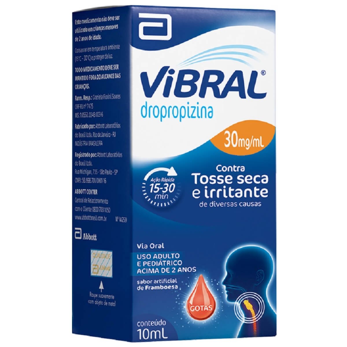 VIBRAL 30MG/ML SOL ORAL 10ML (ABT)