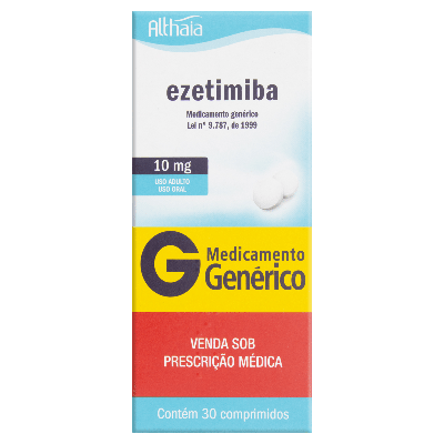 Ezetimiba 10Mg Althaia Caixa Com 30 Comprimidos