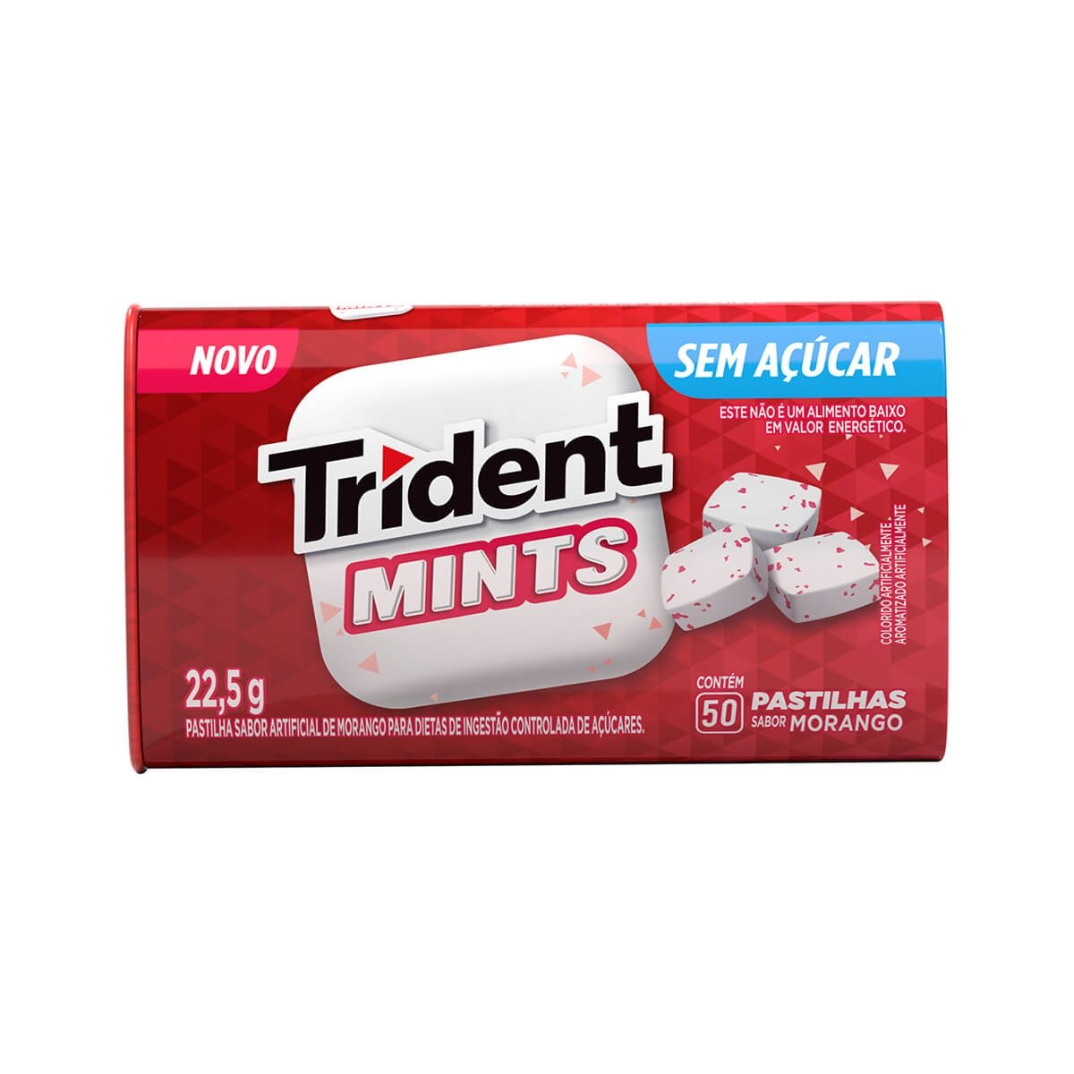 Pastilha Mints Latinha Morango - TRIDENT