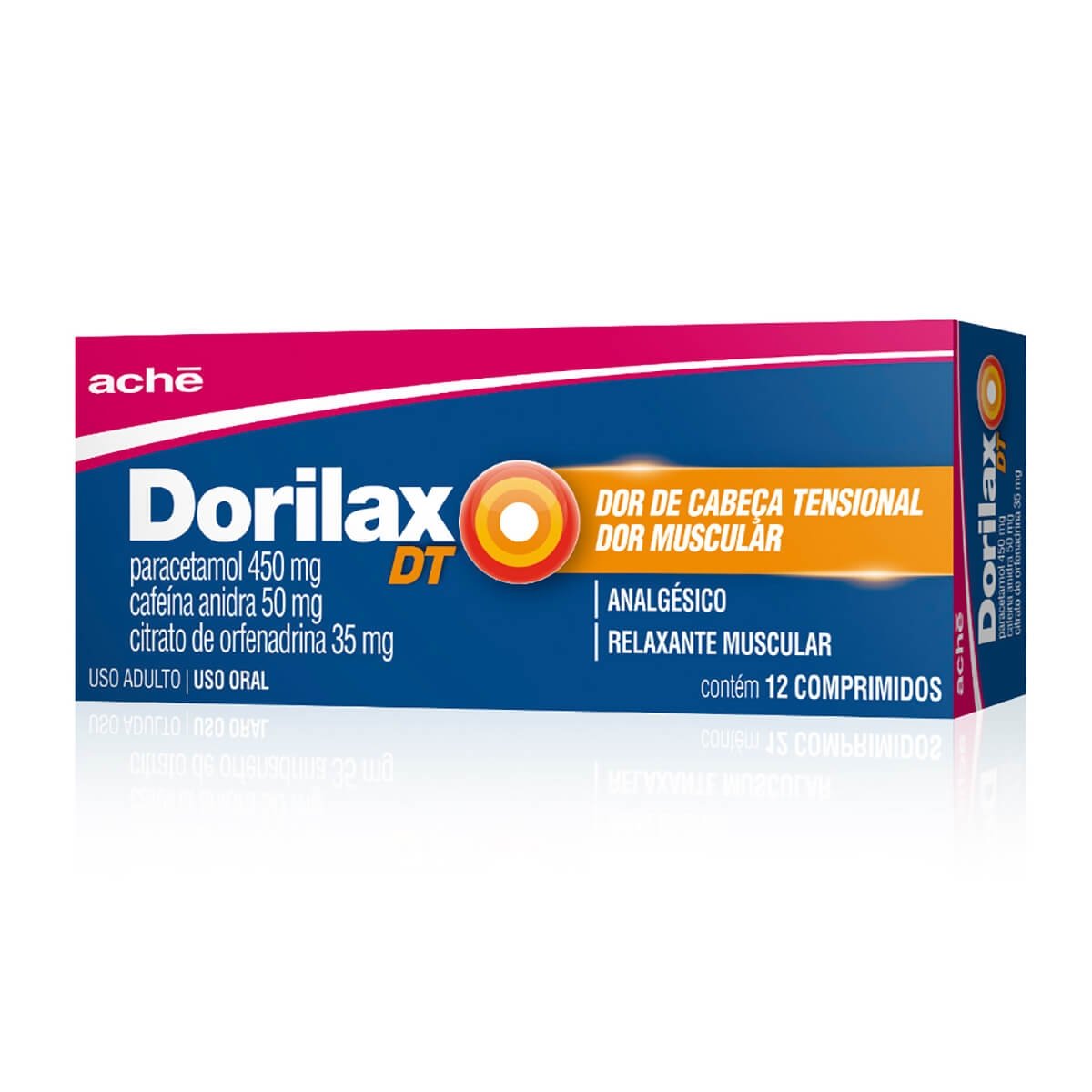 Dorilax DT 450mg+50mg+35mg 12 Comprimidos - ACHE