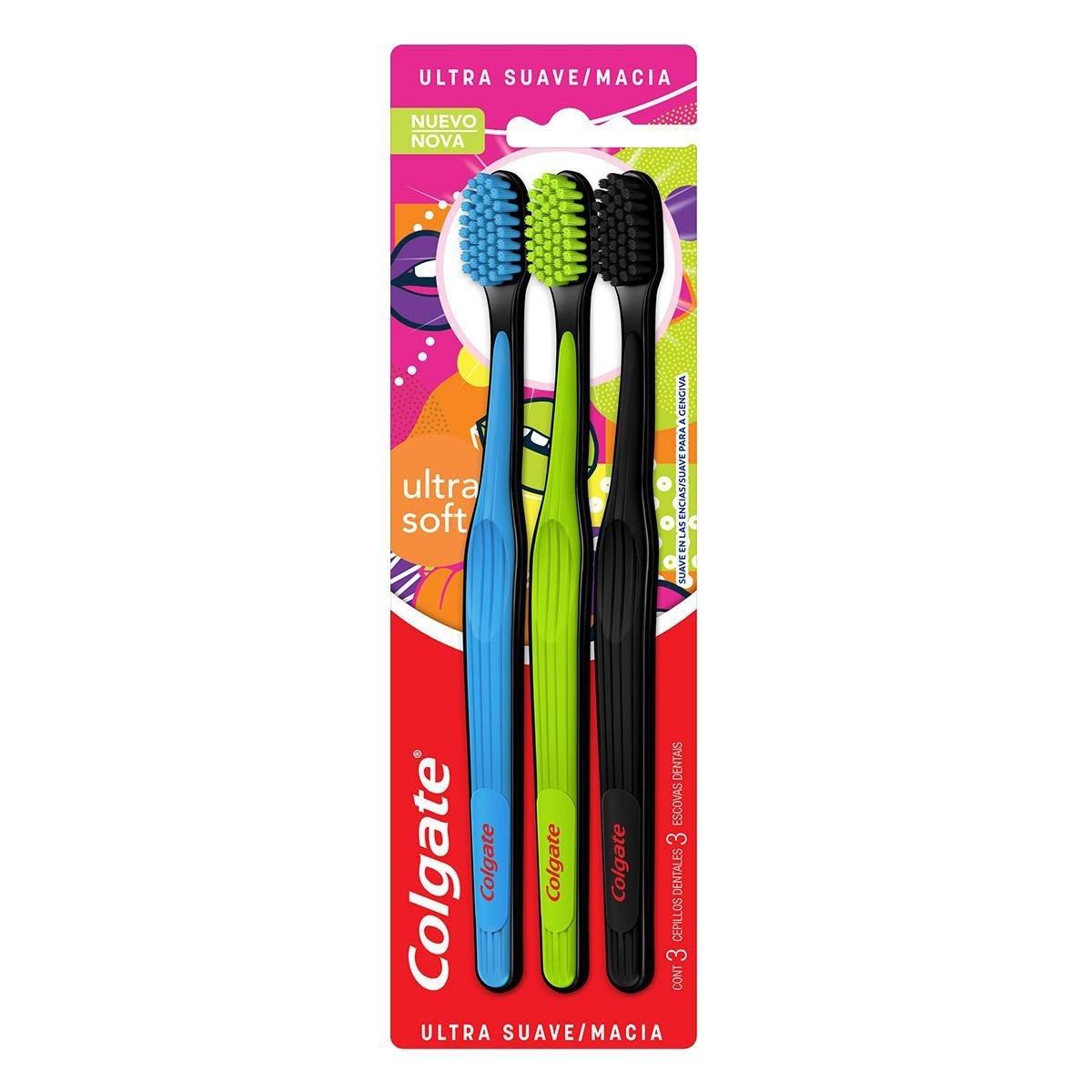 Escova dental Colgate Ultra Soft 3 unidades