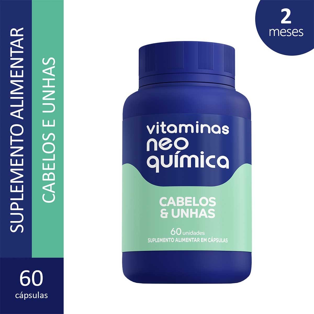 Centrotabs Beauty Cabelos E Unhas Neoquimica Com 60 Cápsulas