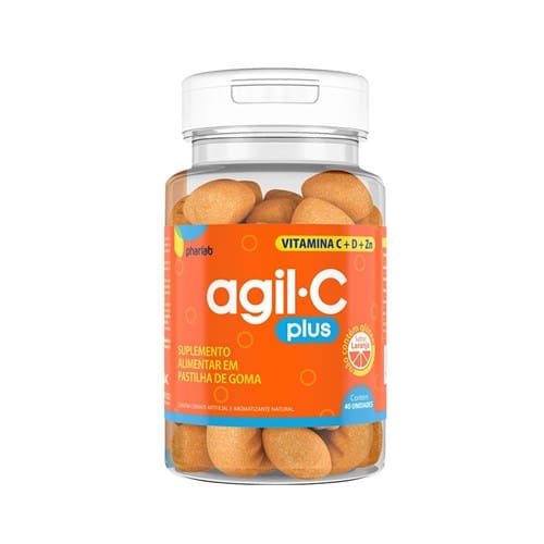 Agil-c Plus Laranja 40 Gomas