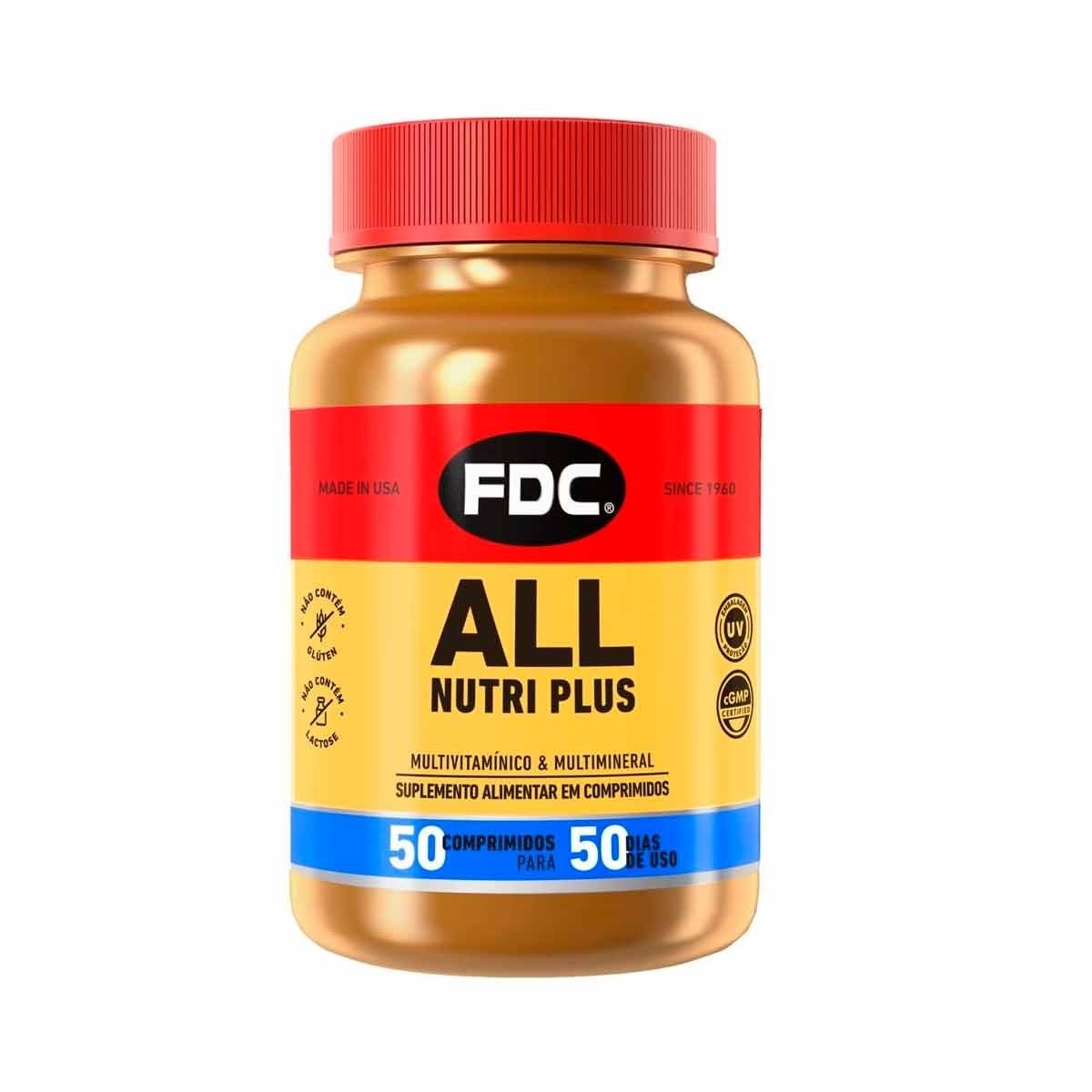 Polivitamínico Fdc All Nutri Plus 50 Comprimidos