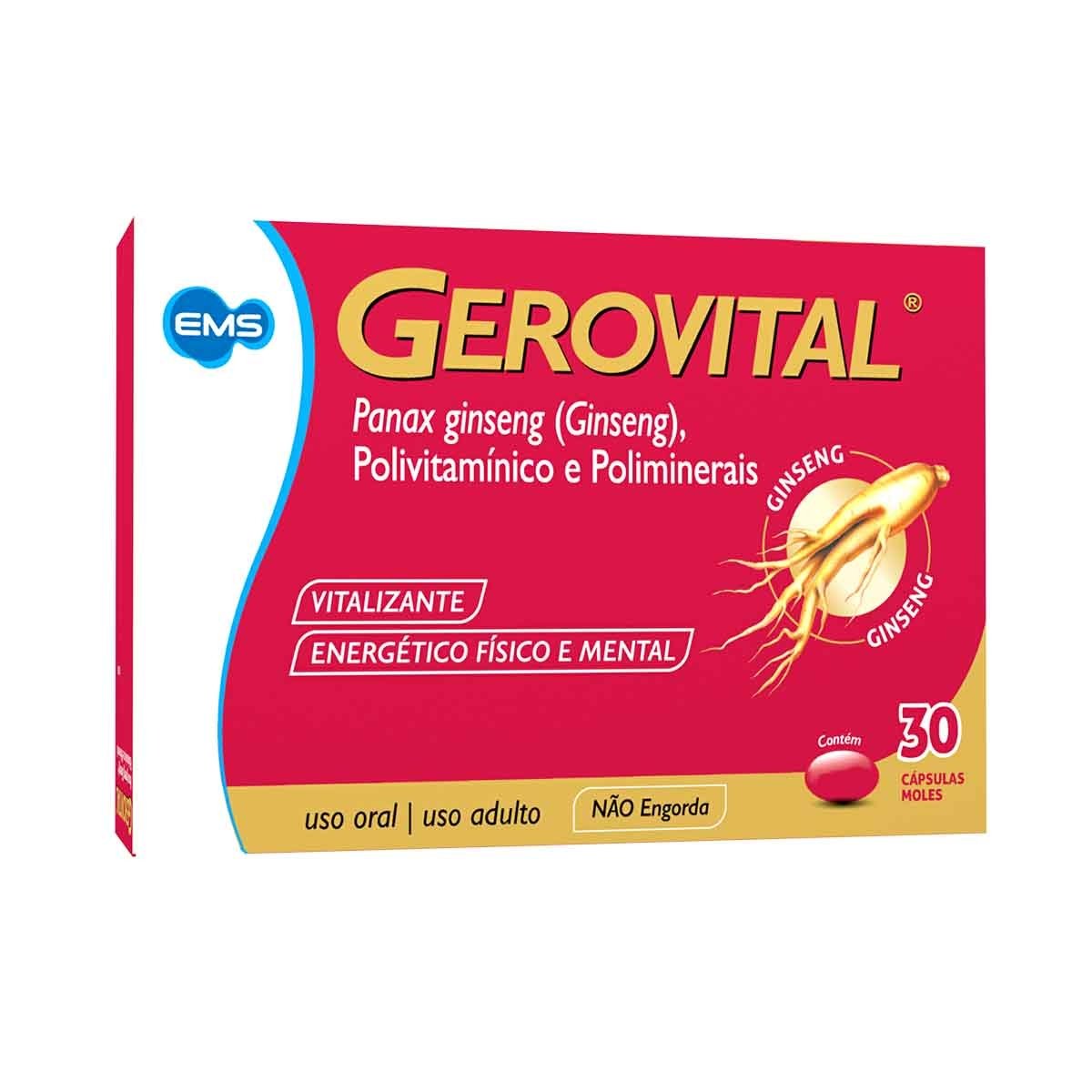 Gerovital Ems Embalagem Com 30Cápsulas