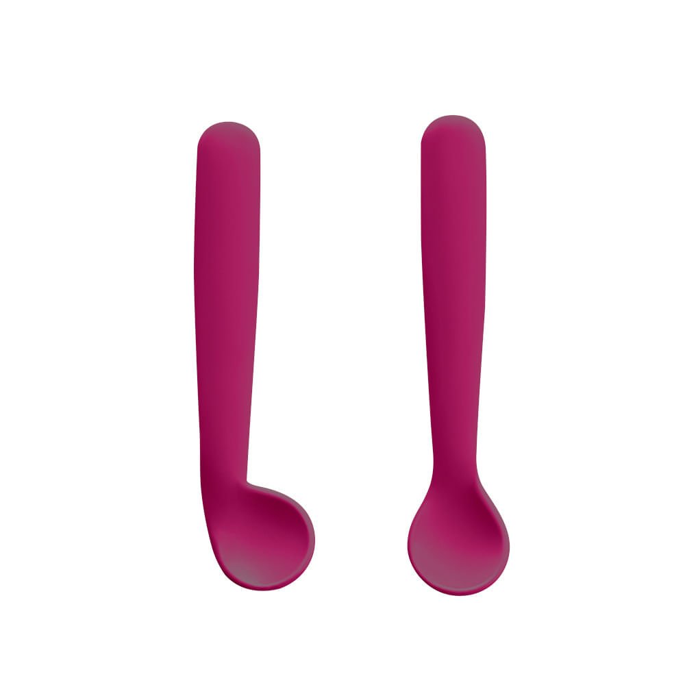 Kit Duas Colheres First Bites Rosa