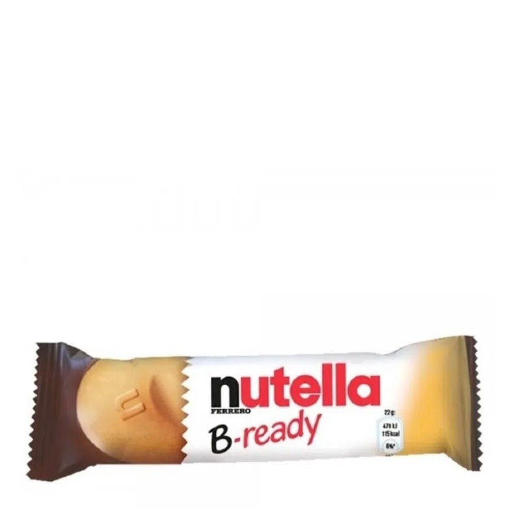 Barra B-Ready Wafer Recheado Nutella 22G