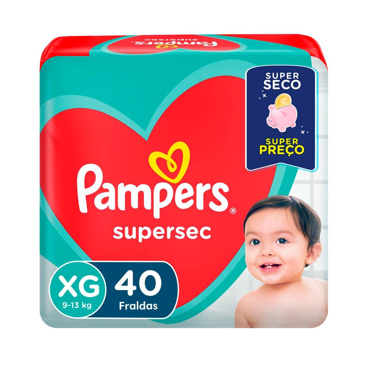 Fralda Pampers Supersec Hiper XG - 40 Unidades