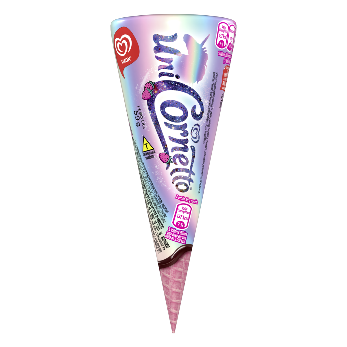 SORVETE KIBON CORNETTO UNICORNIO 90ML
