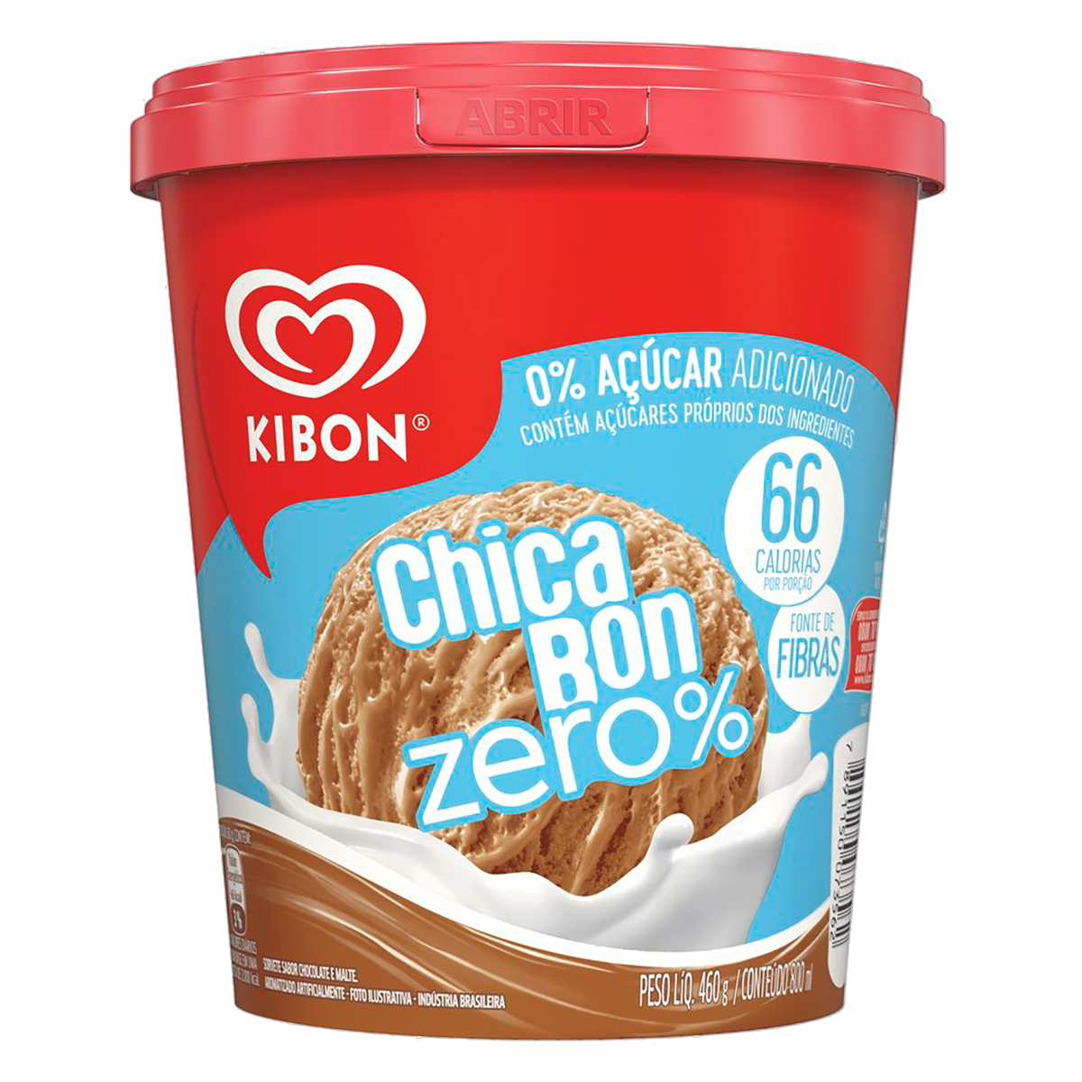 Sorvete Chicabon Zero Kibon 800Ml