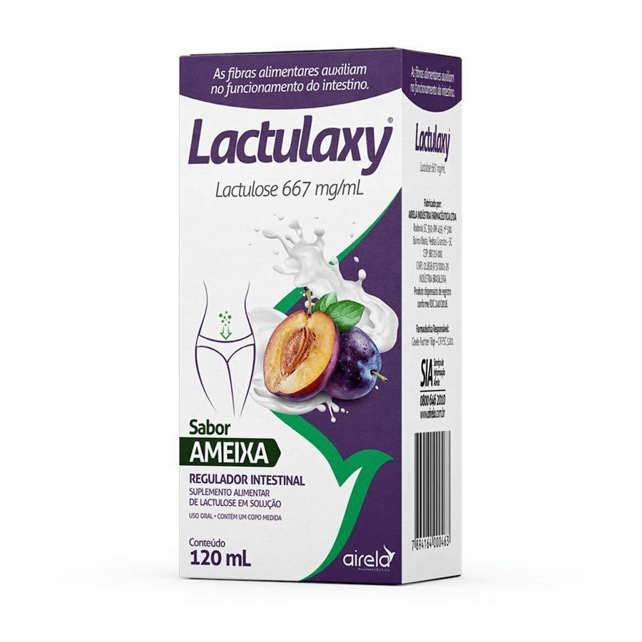 Regulador Intestinal Lactulaxy Sabor Ameixa Airela Com 120Ml
