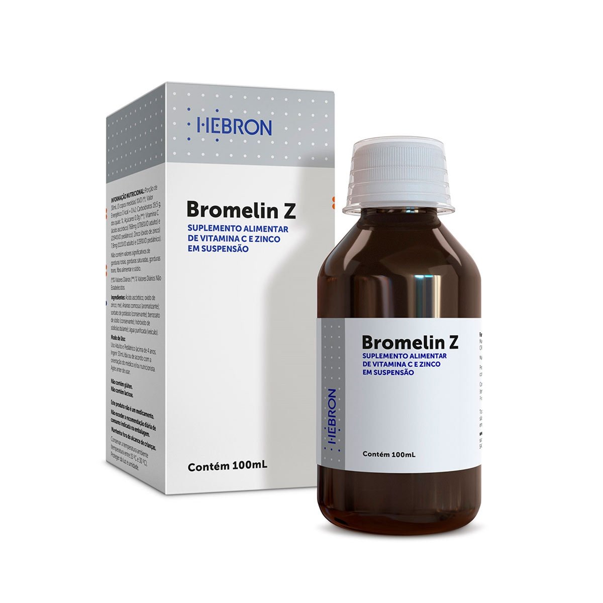 Bromelin Z Suspensao Oral 100ml - HEBRON