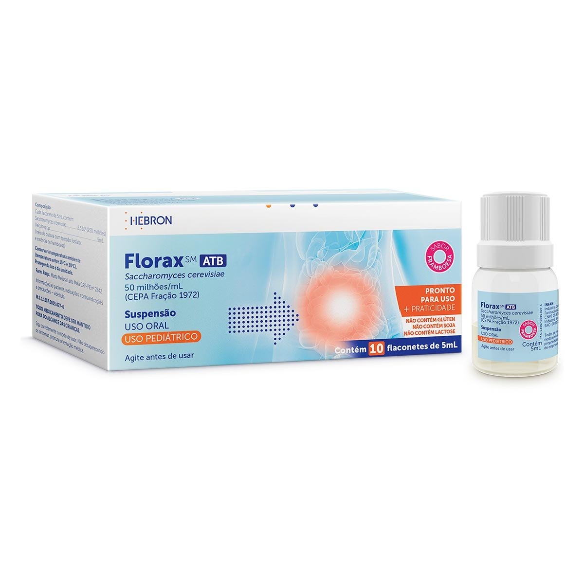 FLORAX SM ATB PED C/10FLX5ML(HEB)