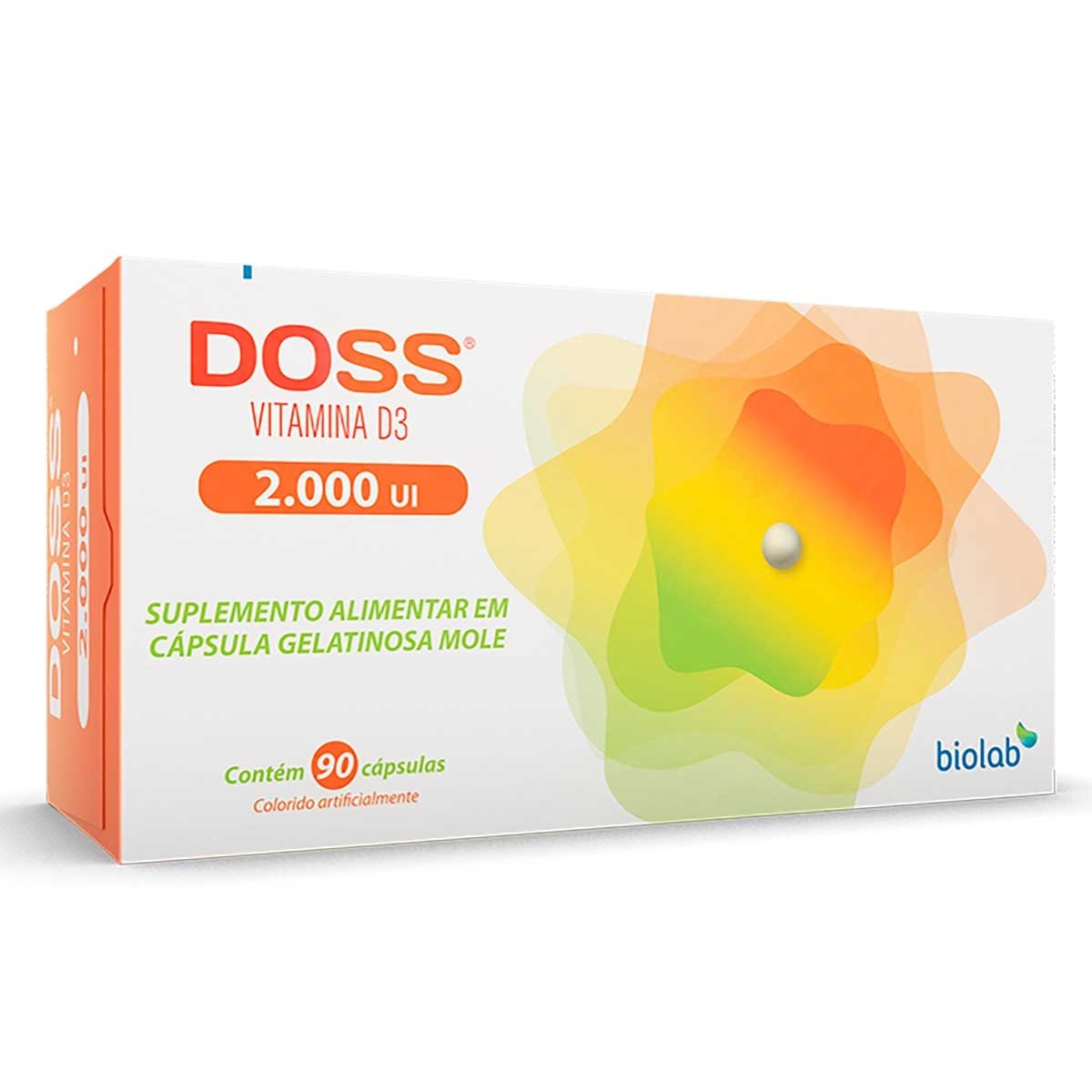 Vitamina D Doss 2.000Ui Com 90 Cápsulas