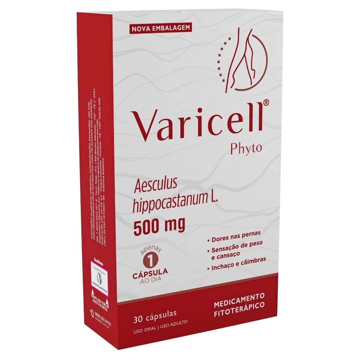 Varicell Phyto 500mg  30 Cápsulas Duras - VIDFARMA