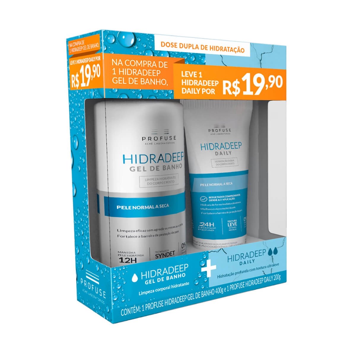 Kit Profuse Hidradeep Gel de Banho 400g + Hidratante 200g
