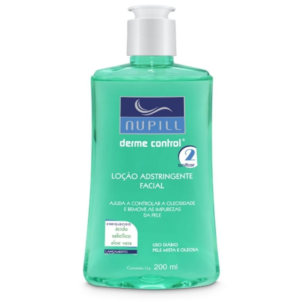 Loção Adstringente Facial Derme Control Nupill 200Ml
