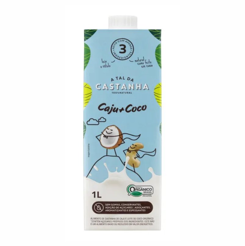 Leite Vegetal de Caju e Coco - 1L - A Tal Da Castanha