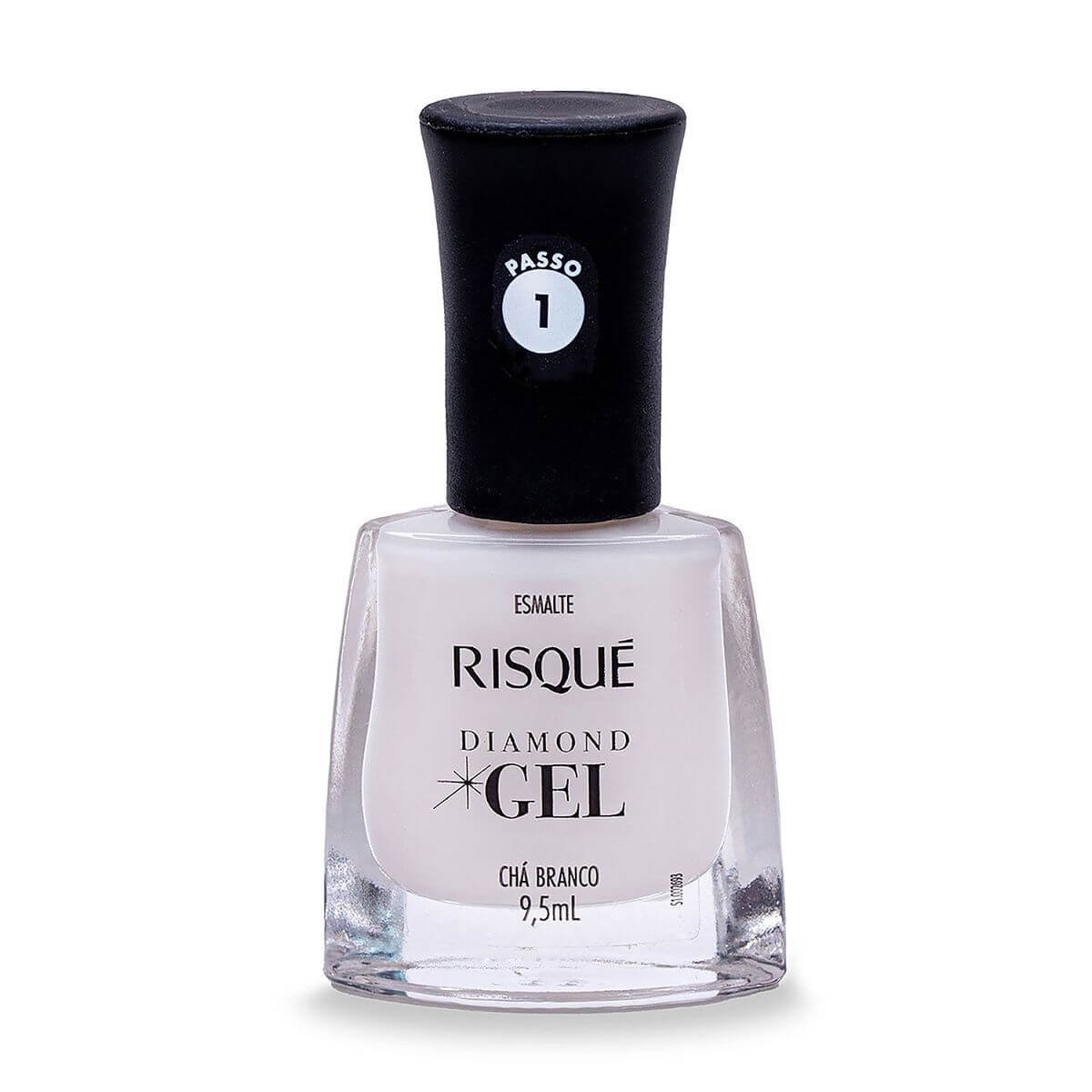 Esmalte Risque Diamond Gel Cha Branco 9,5ml