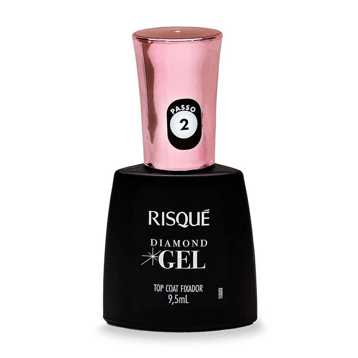 Fixador Diamond Gel Top Coat Risqué 9,5Ml