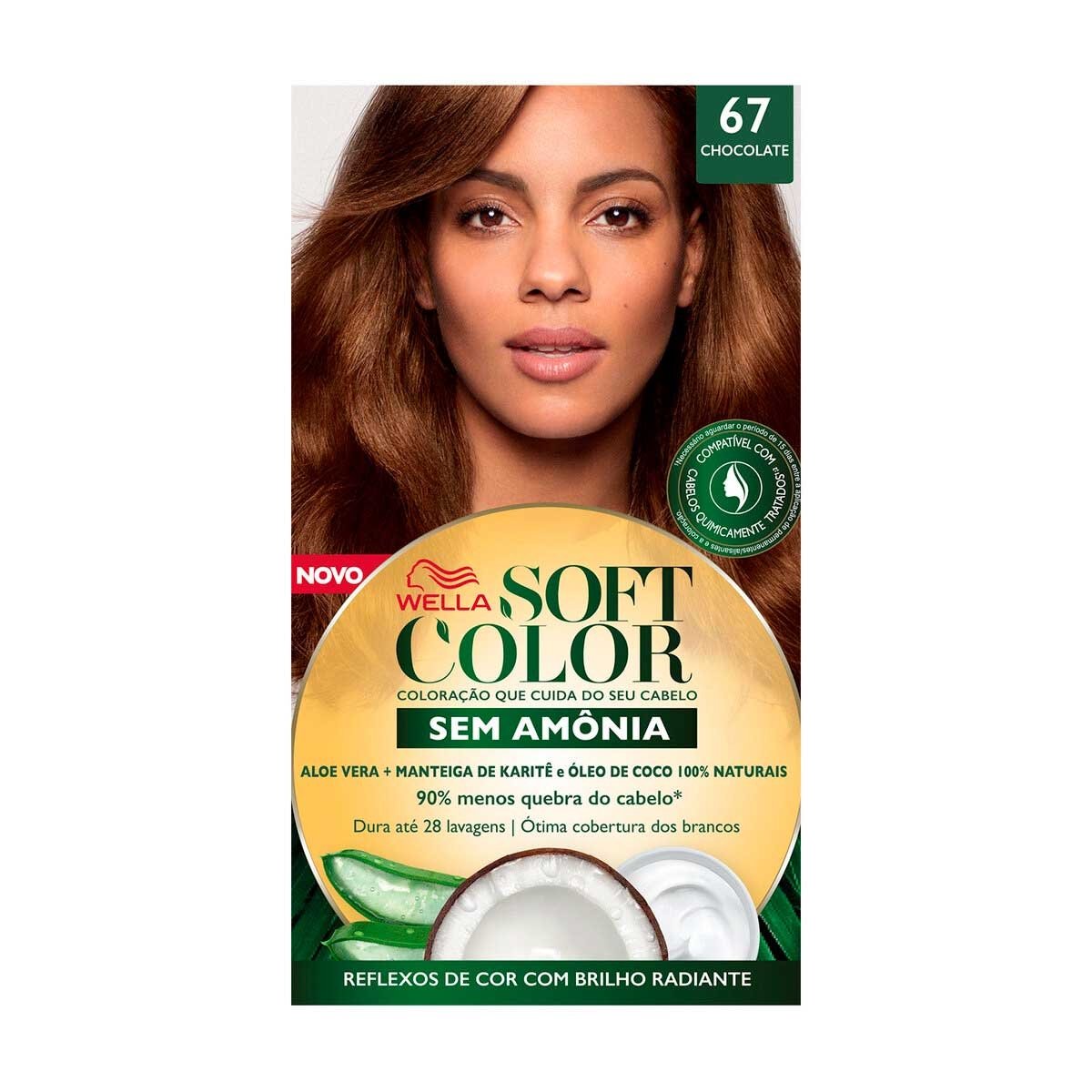 Tinta de Cabelo Semi-Permanente 67 Chocolate - SOFT COLOR