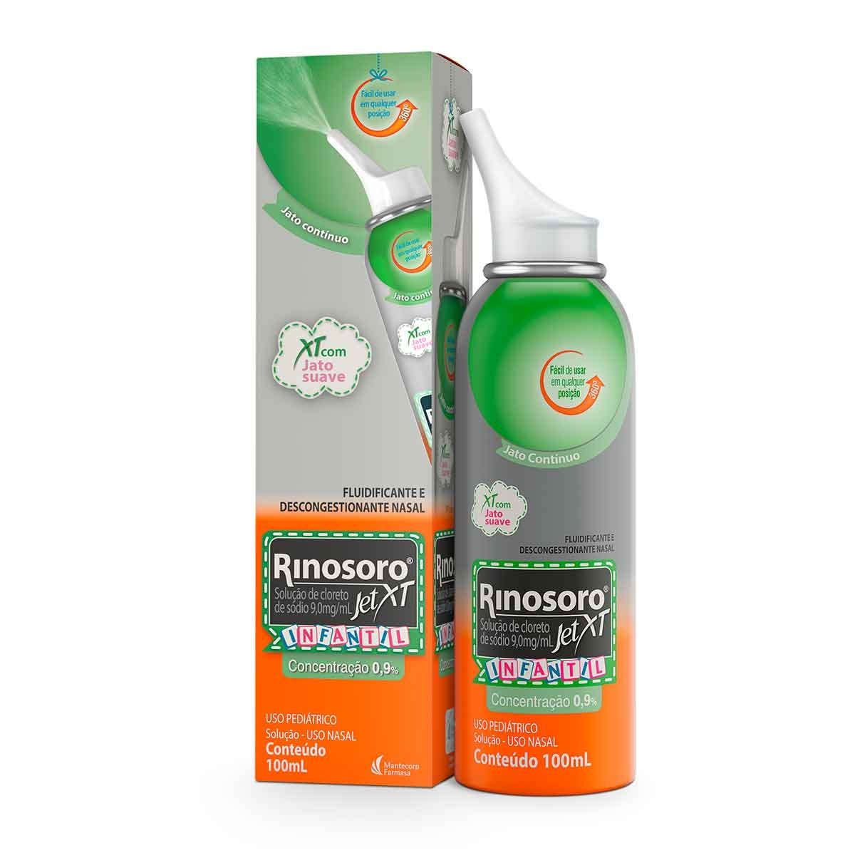 Rinosoro Jet Xt Infantil 0,9% Hypera Spray Com 100Ml