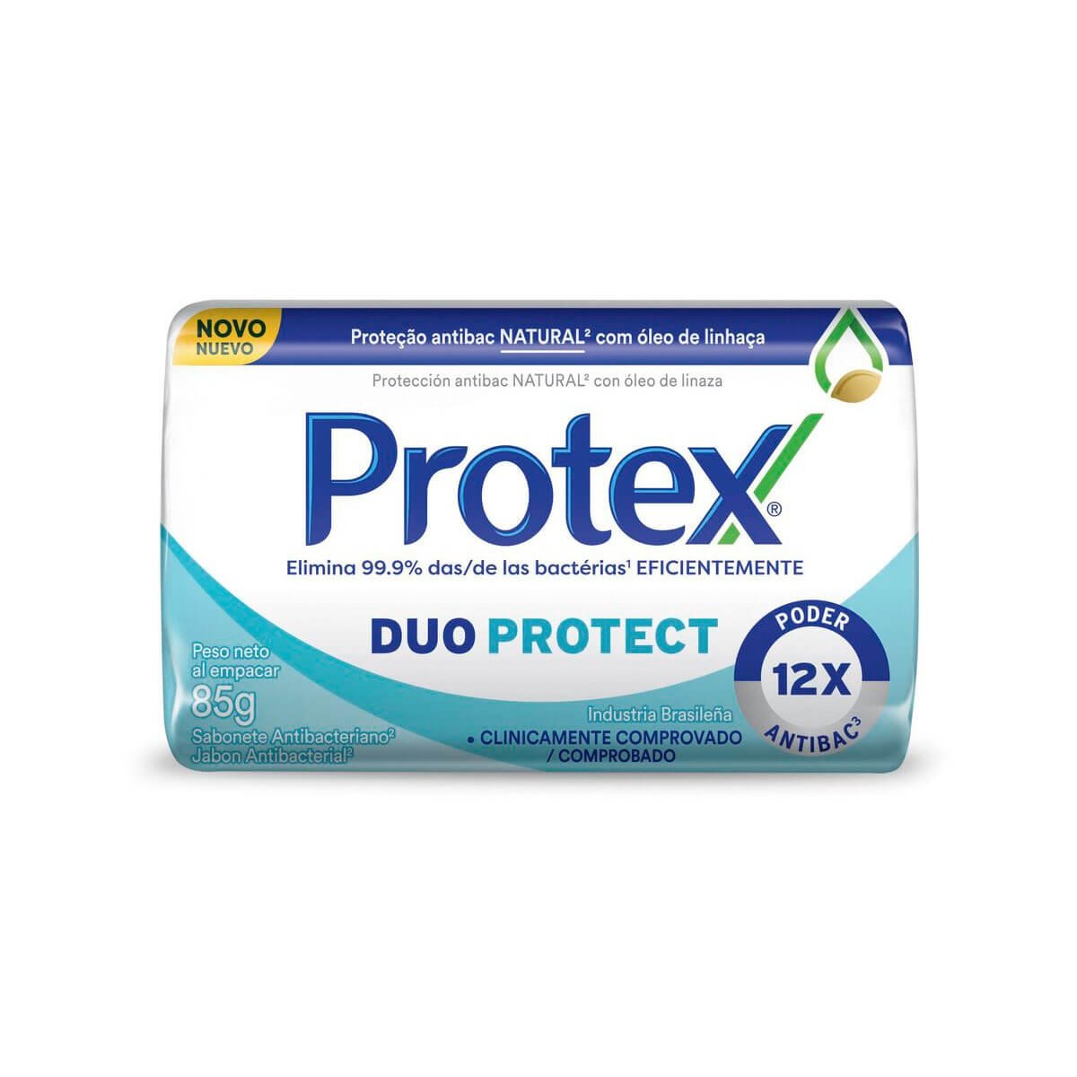 Sabonete Antibacteriano Em Barra Protex Duo Protect 85G