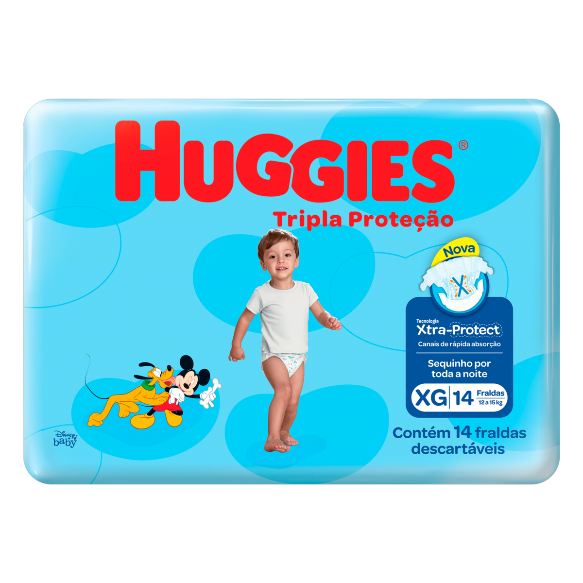Fralda Huggies Tripla Proteção Jumbinho XG 14 Unidades
