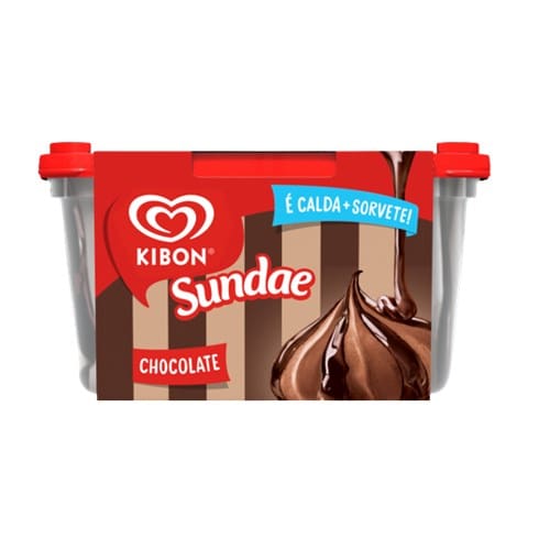 Sorvete Sundae Chocolate Trufado KIBON 1,4L - KIBON