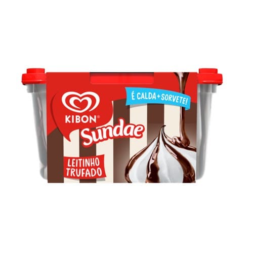 Sorvete Kibon Sundae De Leite Trufado 1,4L