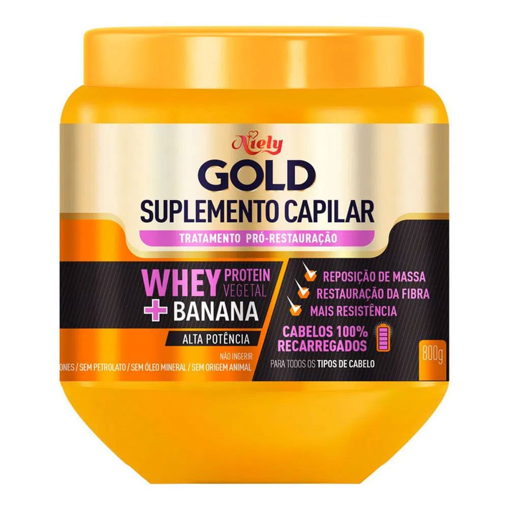 Suplemento Capilar Niely Banana Whey 800G