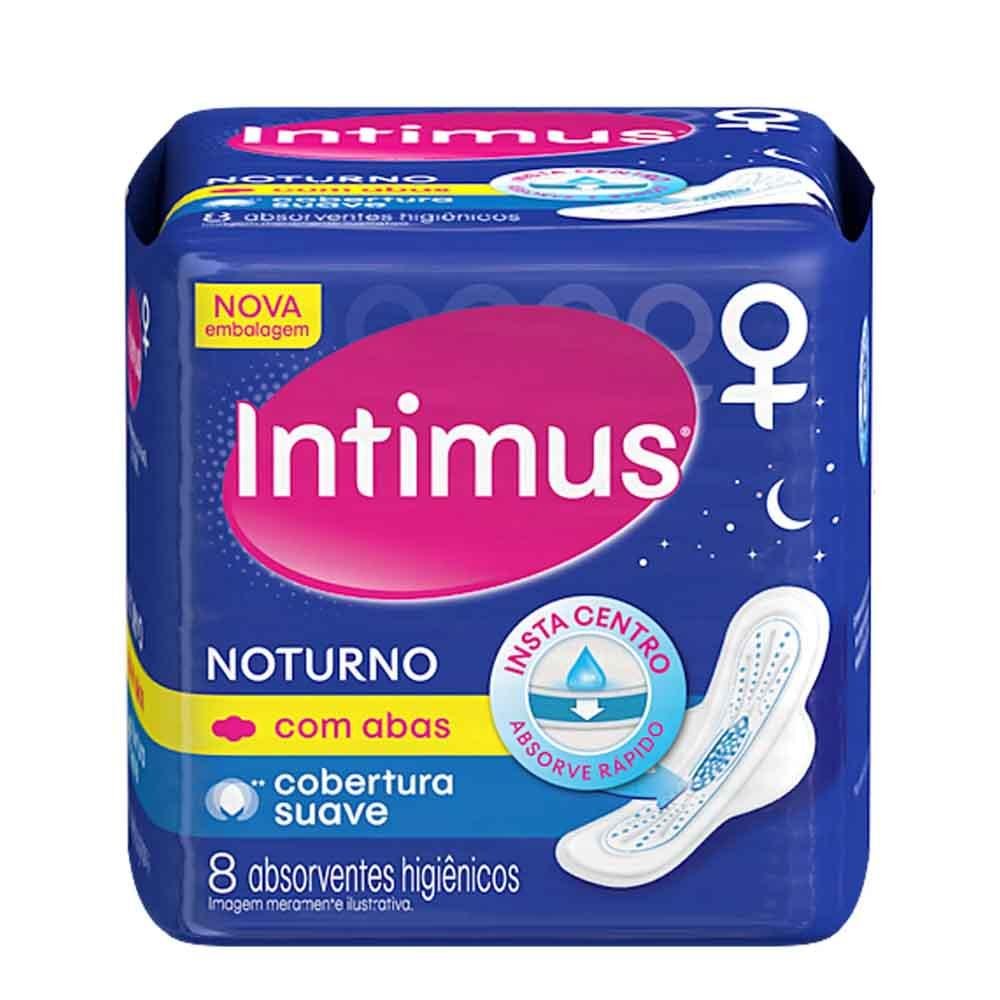 Absorvente Noturno Suave Com Abas Intimus 8Un
