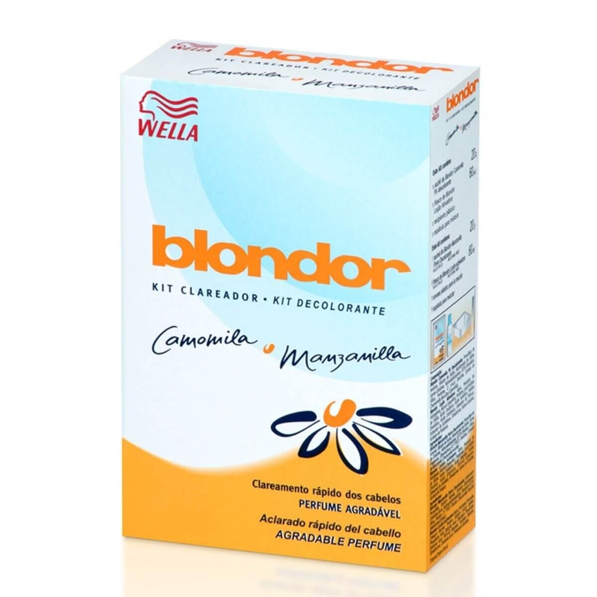 Kit Clareador Blondor Wella Camomila