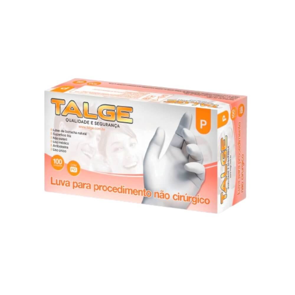 Luvas De Látex Com Amido - Tam P - Com 100 unidades