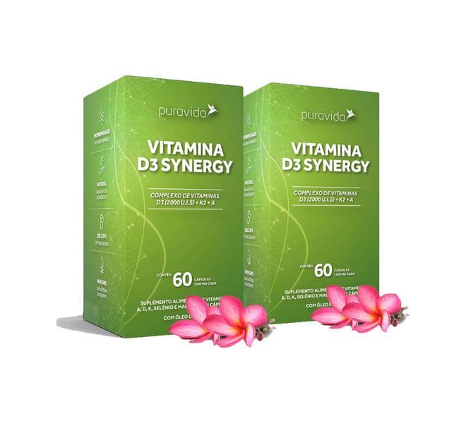VITAMINA D3 PURA VIDA SINERGY 60CAPS