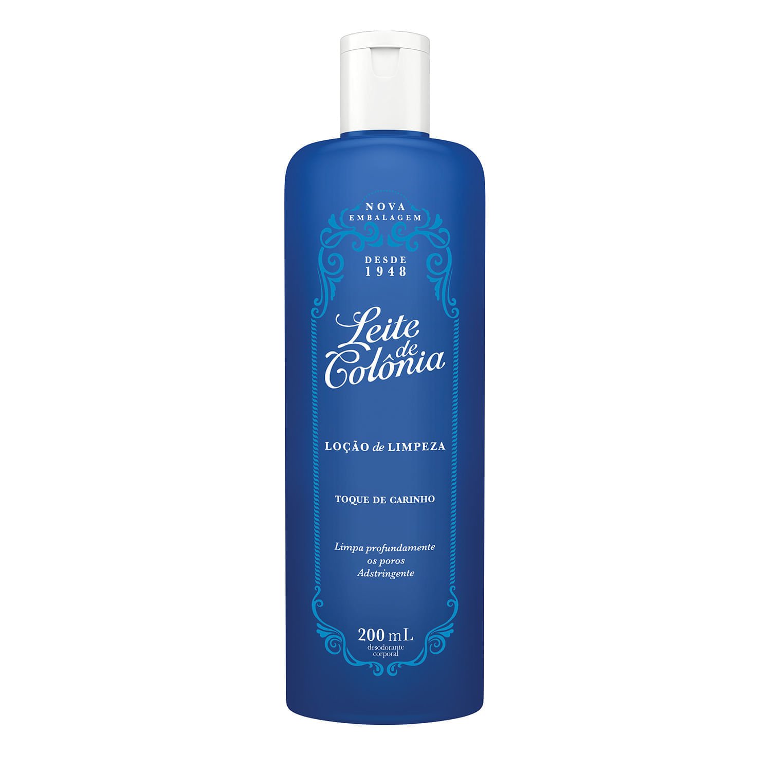 Leite De Colônia Toque De Carinho Embalagem Azul 200Ml
