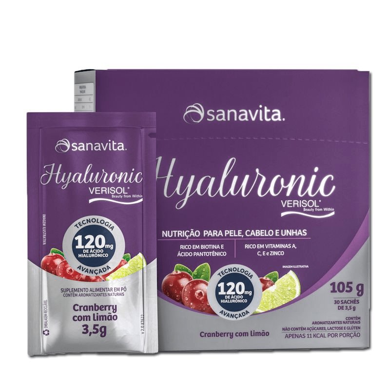 Ácido Hialurônico Hyaluronic Verisol Sanavita 30 saches