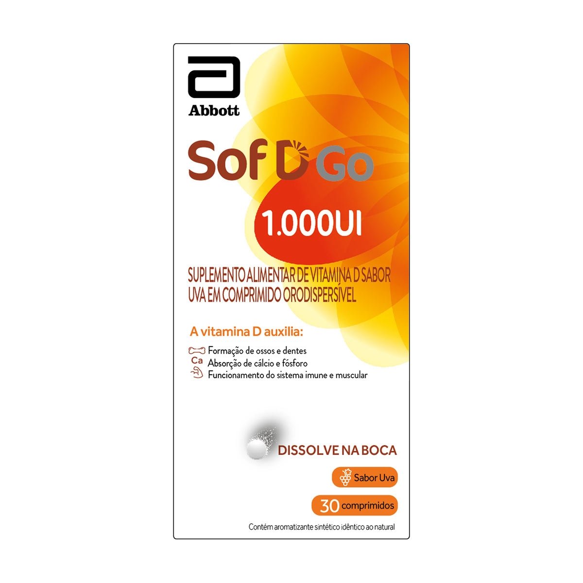 SOF D GO 1000UI ORODISPERSIVEL 30CP(ABT)