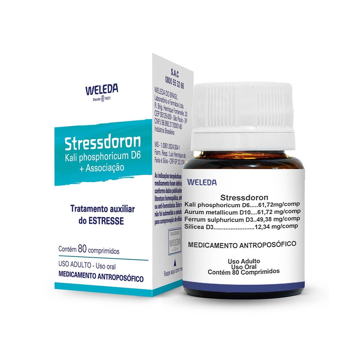 Stressdoron Weleda Com 80 Comprimidos