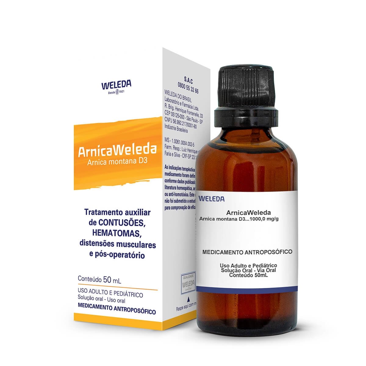 Arnica Montana D3 Solução Oral 50ml - WELEDA