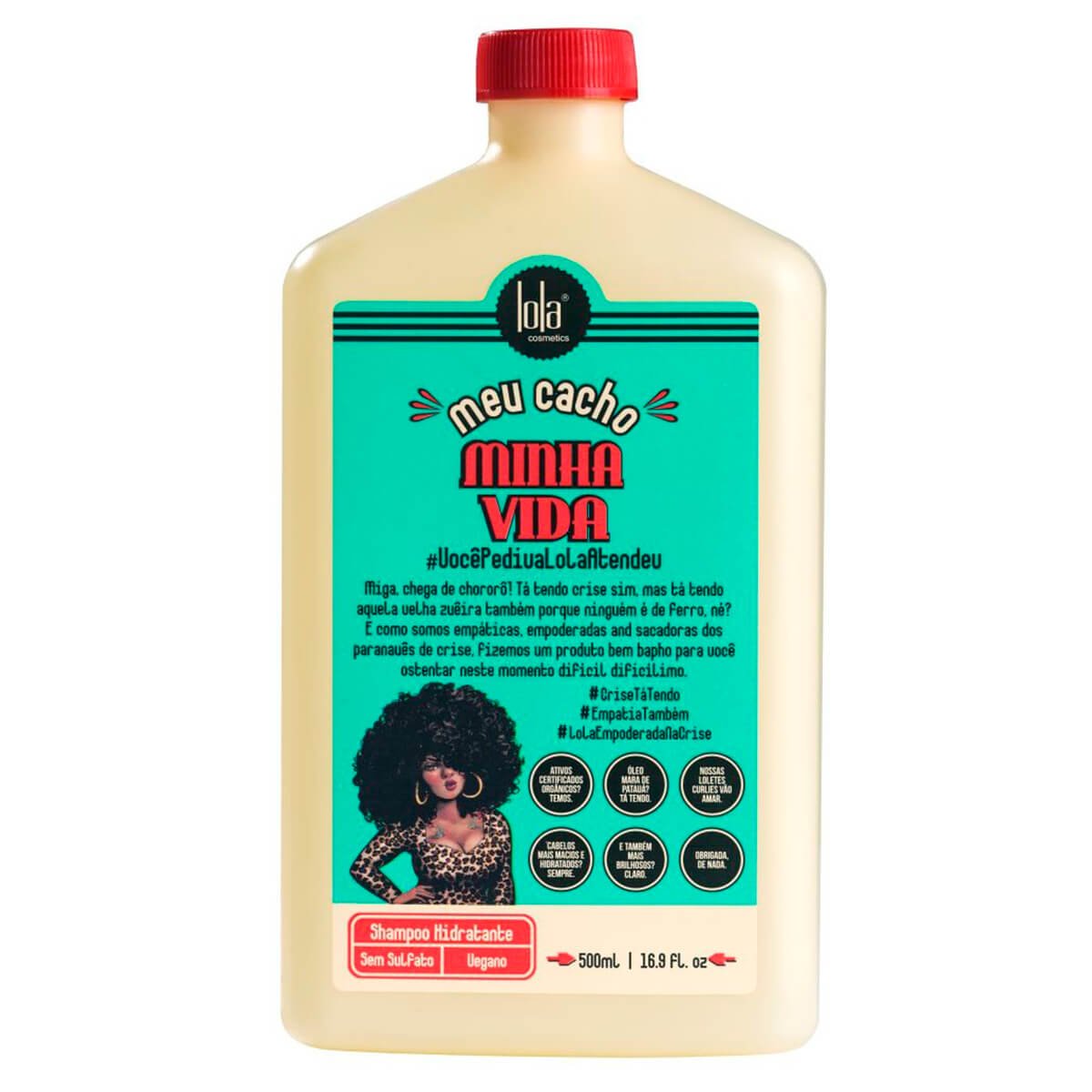 Shampoo Hidratante Lola Cosmetics Meu Cacho Minha Vida 500ml