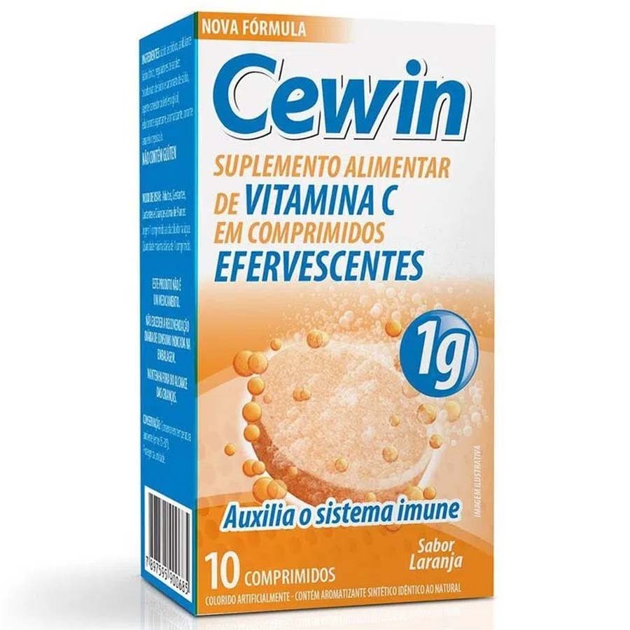 Vitamina C Efervescente Targifor Cewin 1g 10 comprimidos