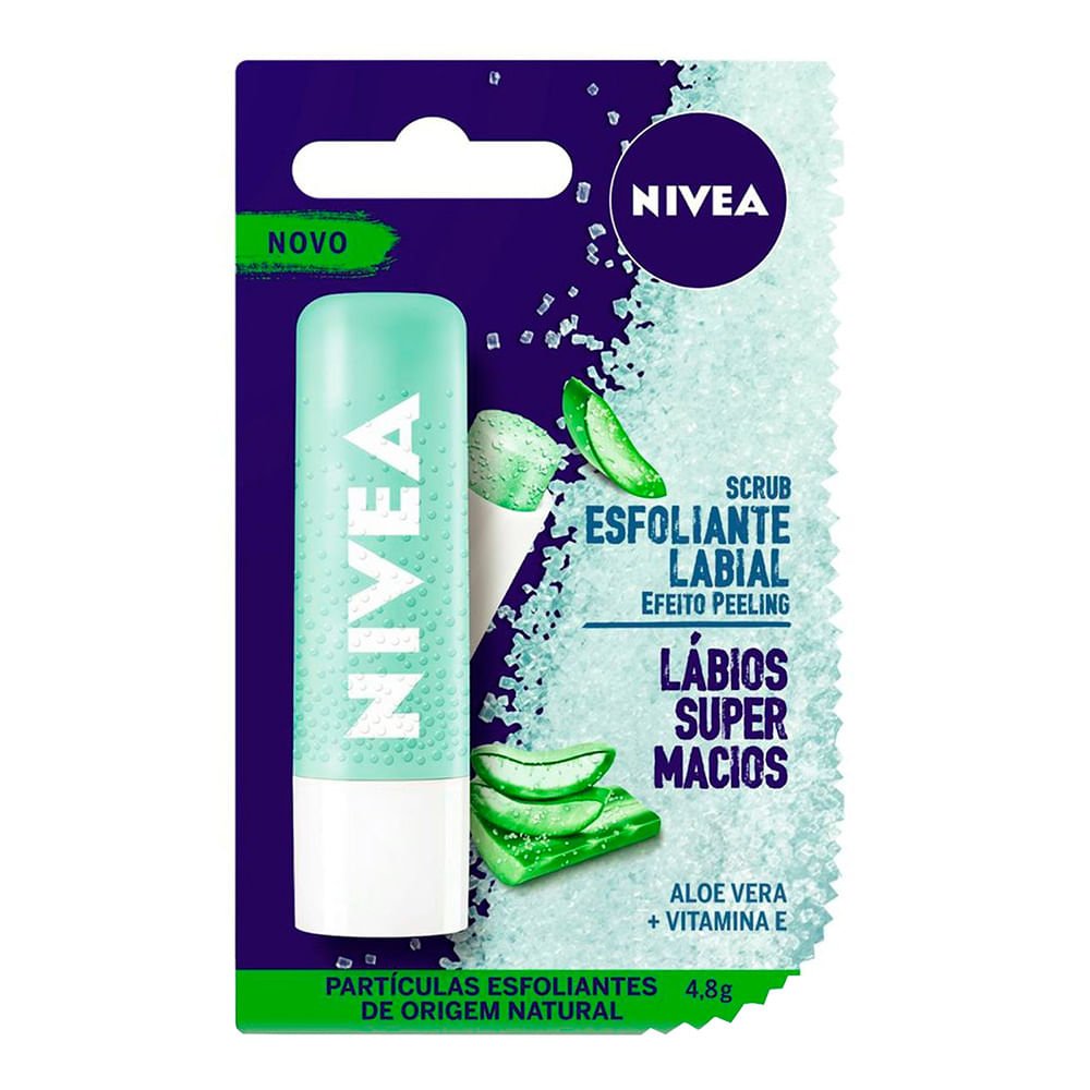 Esfoliante Labial Aloe Vera Nivea Scrub Blister 4,8g